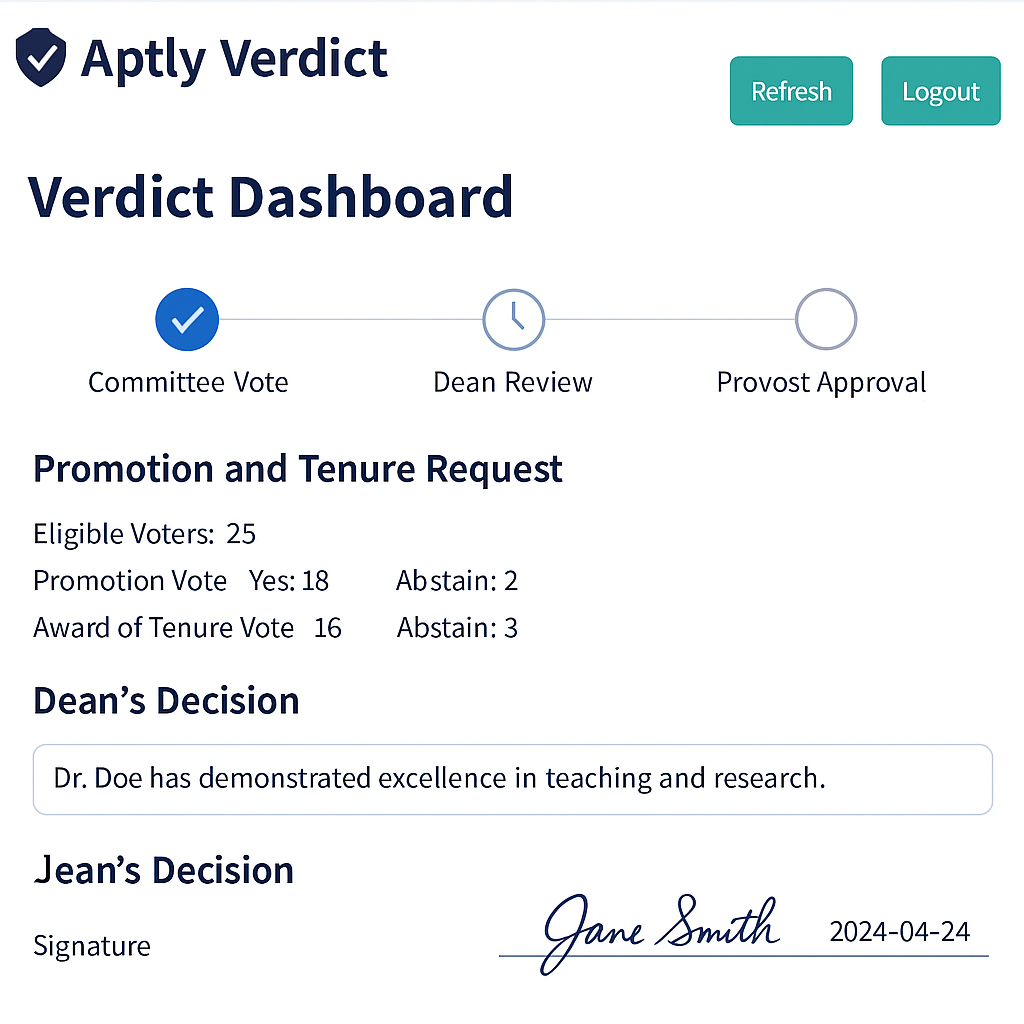 Aptly Verdict Module